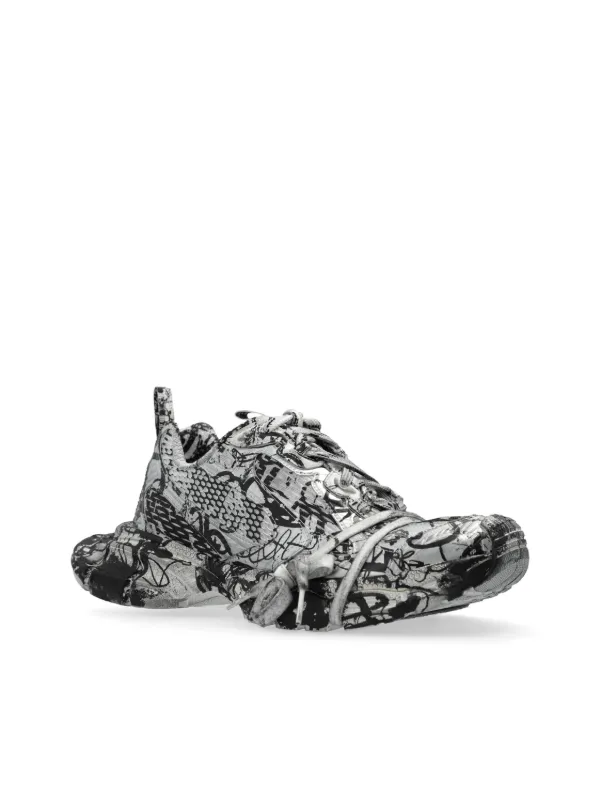 Balenciaga 3XL Extreme Graffiti Sneakers | Grey | FARFETCH HK