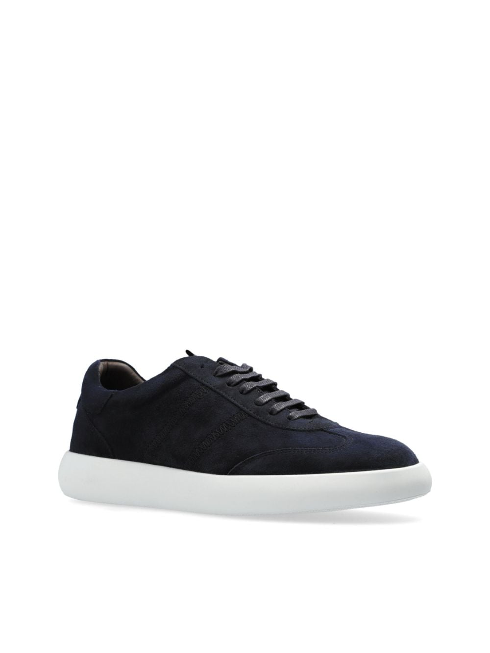 Shop Brioni Olympia Suede Sneakers In Blue