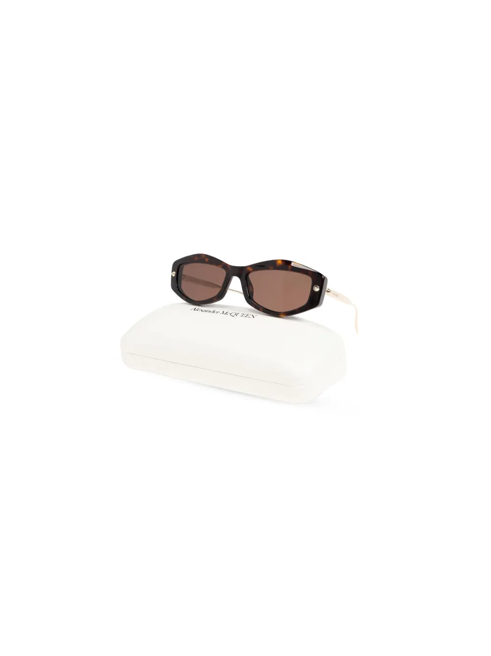 Alexander McQueen Eyewear Spike zonnebril Bruin