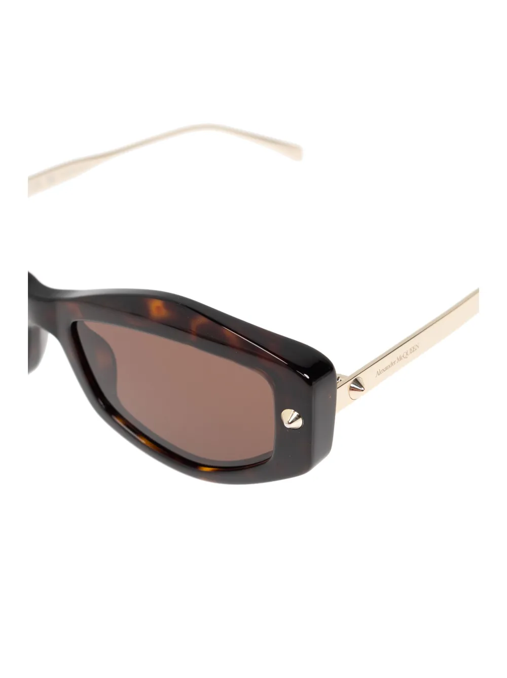 Alexander McQueen Eyewear Spike zonnebril Bruin