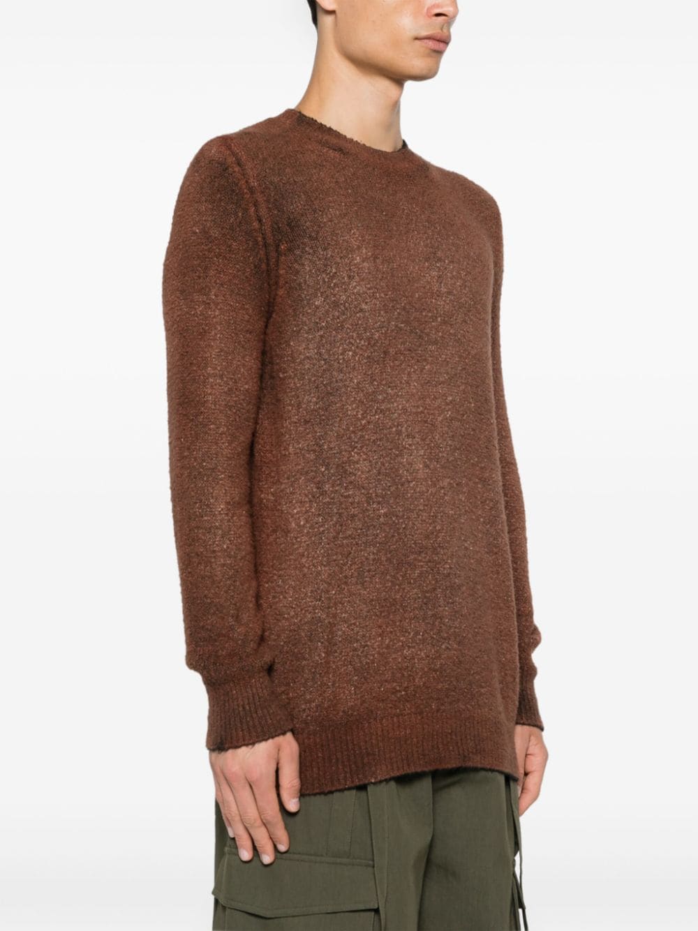 Shop Avant Toi Chunky-knit Jumper In Brown