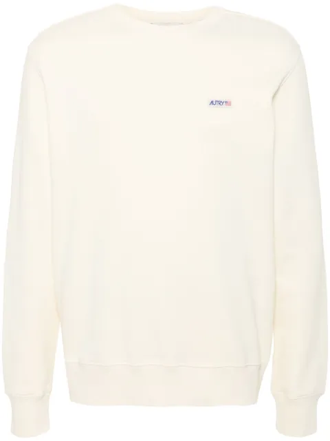 Autry logo-patch jersey sweatshirt