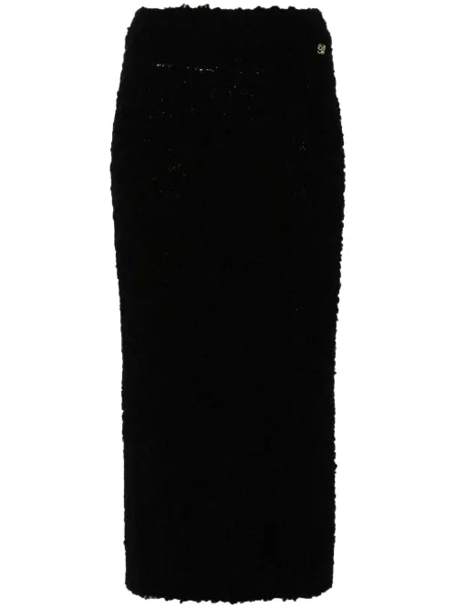 Jupe mi-longue à plaque logo - Blumarine - Modalova