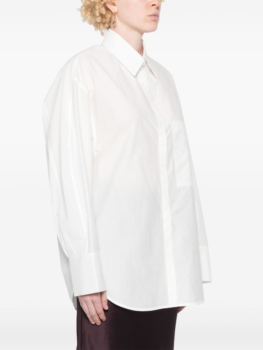 Shop Christian Wijnants Tahera Shirt In White