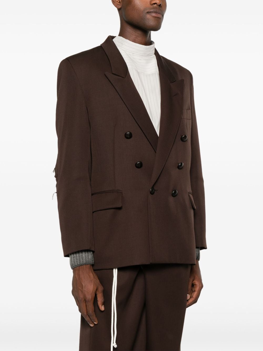 Shop Magliano Bebé Blazer In Brown