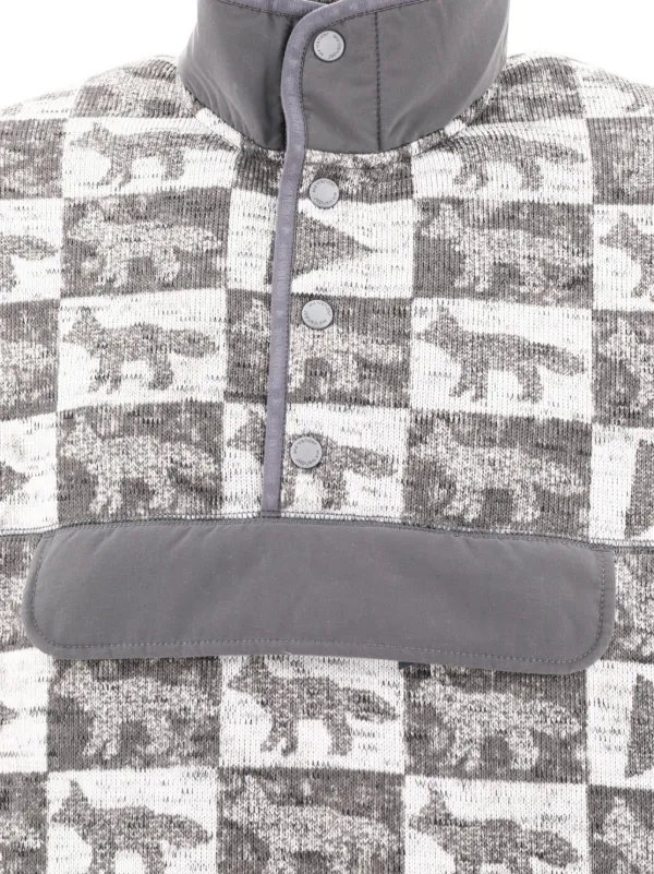 【関税込み】\"and wander x Maison Kitsune\" fleece sweater and Wander 