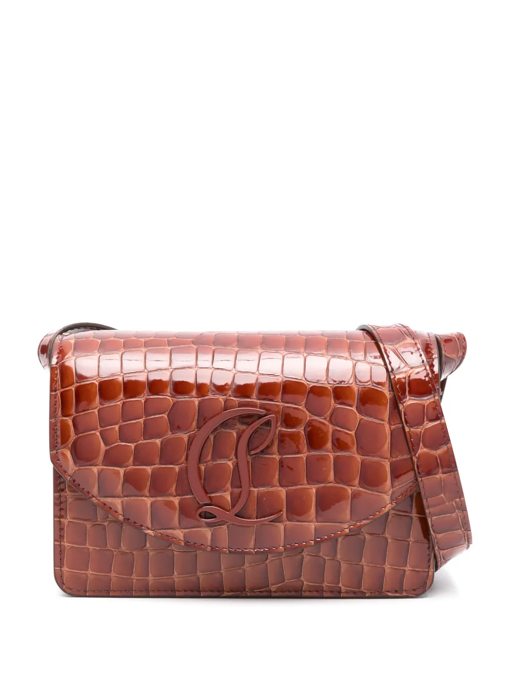 Christian Louboutin mini Loubi54 crossbody bag | Brown | Image 1