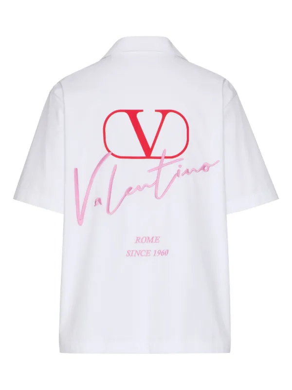 Tシャツ・カットソー VALENTINO Valentino Garavani 'VLogo' polo shirt Valentino Garavani Men's VLogo Chain Bicolor Polo Shirt