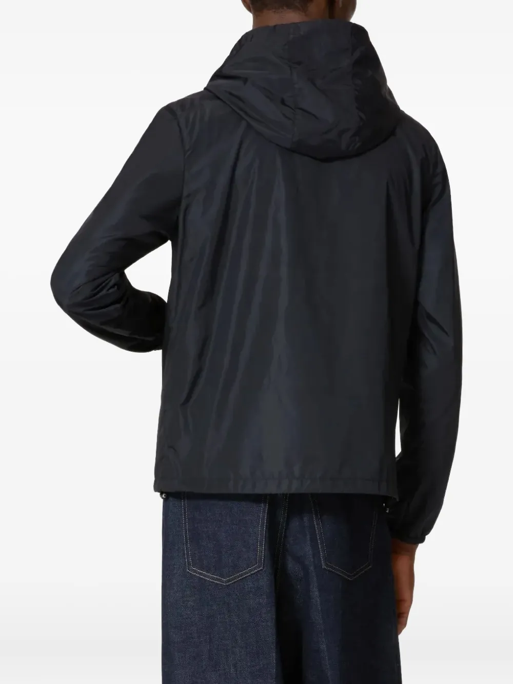 V-detail hooded jacket