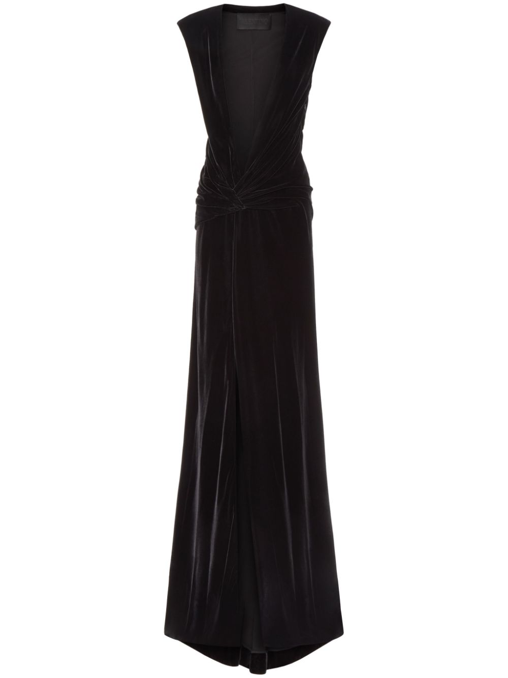 Valentino Garavani twist velvet gown - Black