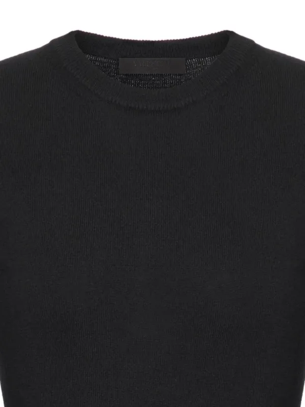 トップス valentino black summer wool knit 24aw Valentino Garavani Knitted Sweater | Black | FARFETCH RO