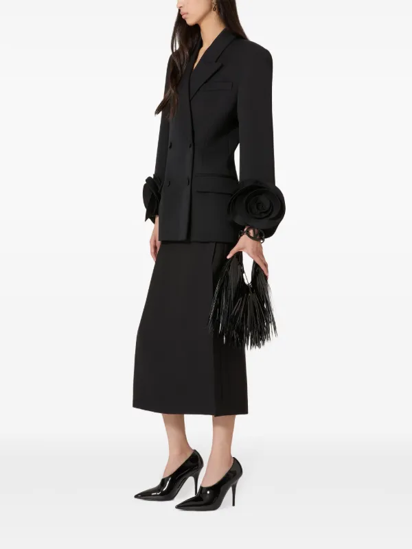 Valentino Garavani Mini VLogo Moon Hobo Bag | Black | FARFETCH