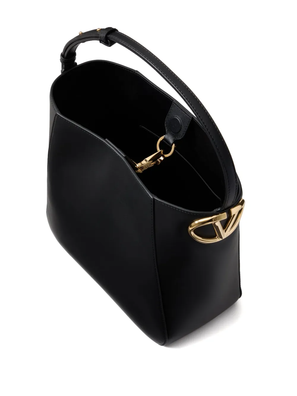 Affordable Valentino Garavani Vlogo leather bucket bag WOMEN