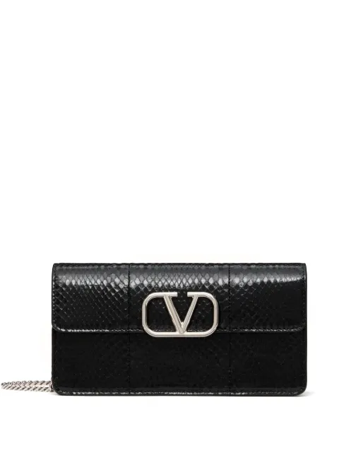 Valentino Garavani VLogo Signature leather chain wallet WOMEN