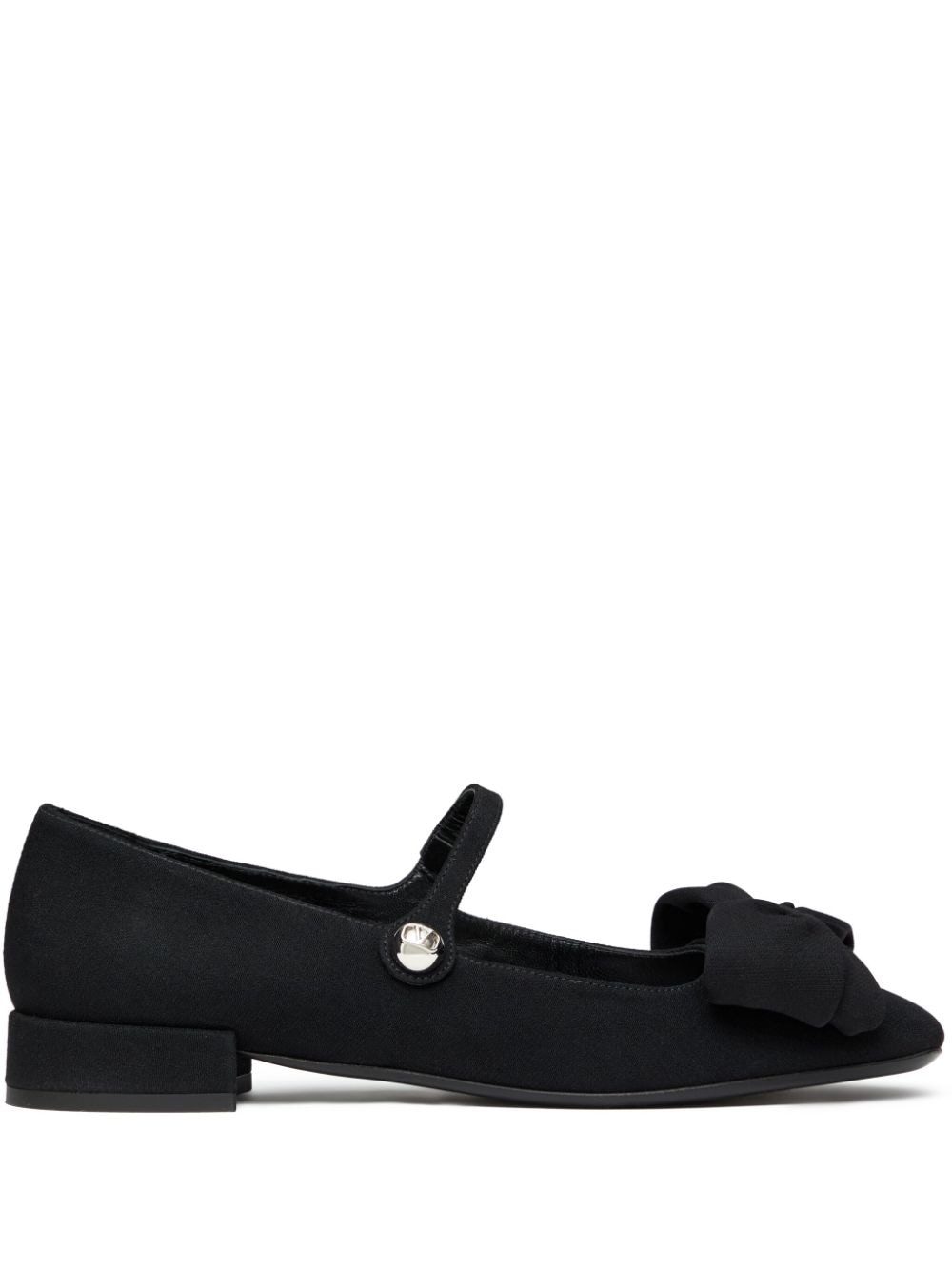 Valentino Garavani Bow detailing ballerinas – Black