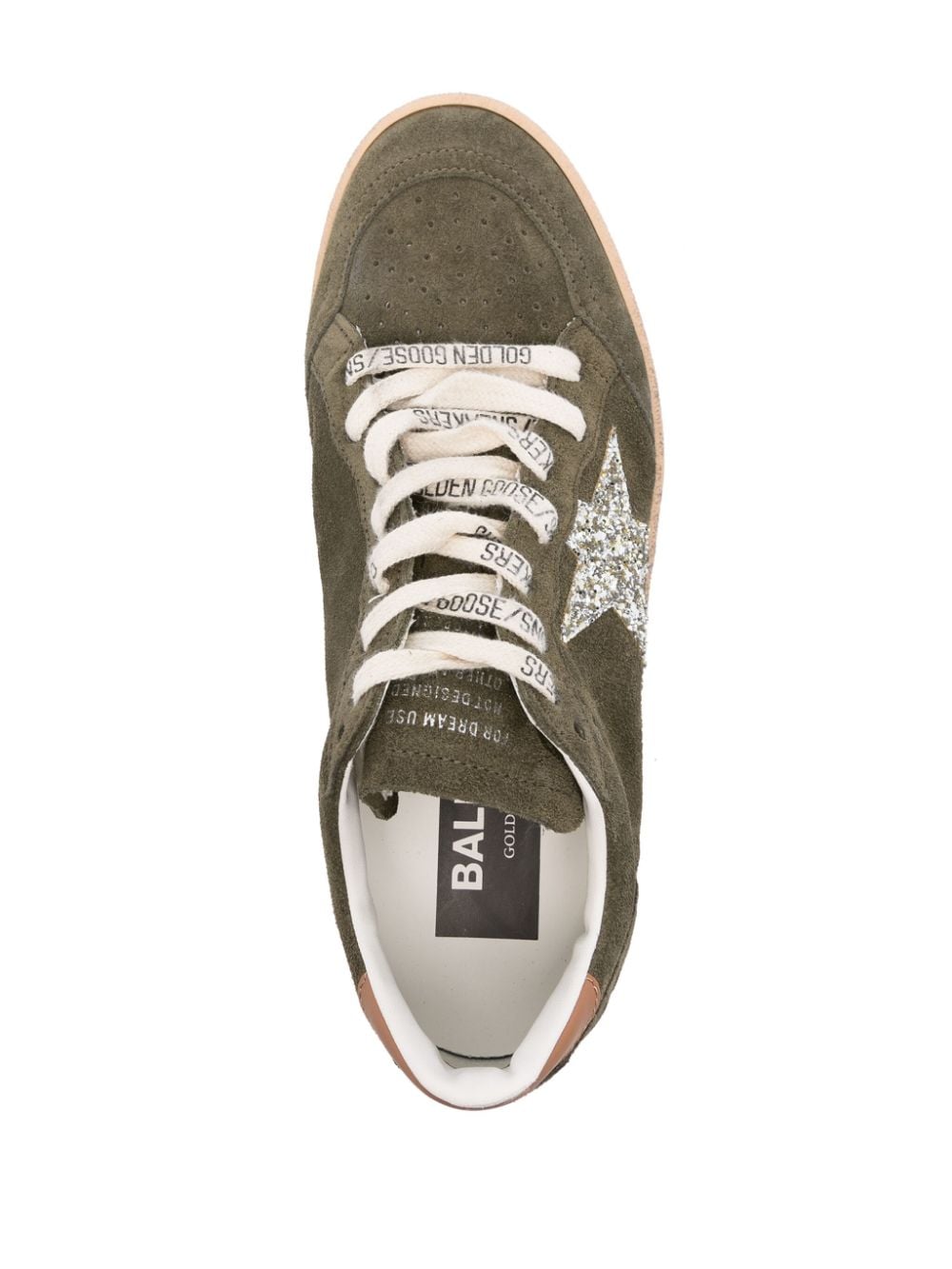 Shop Golden Goose Ball Star Sneakers In Green