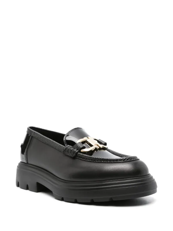 Ferragamo ガンチーニ ローファー | ブラック | FARFETCH JP
