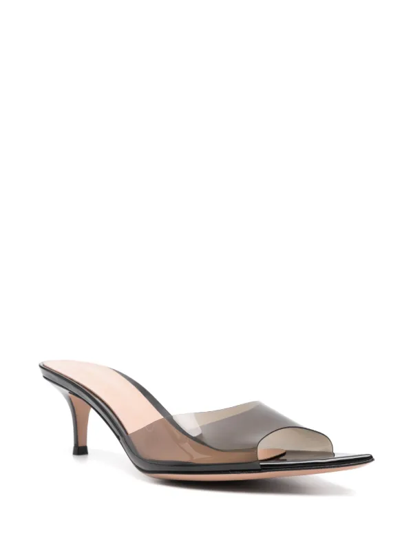 サンダル・ミュール GIANVITO ROSSI ELLE 55 MULES Gianvito Rossi | Elle 55 Plexi Mules – Kirna Zabête