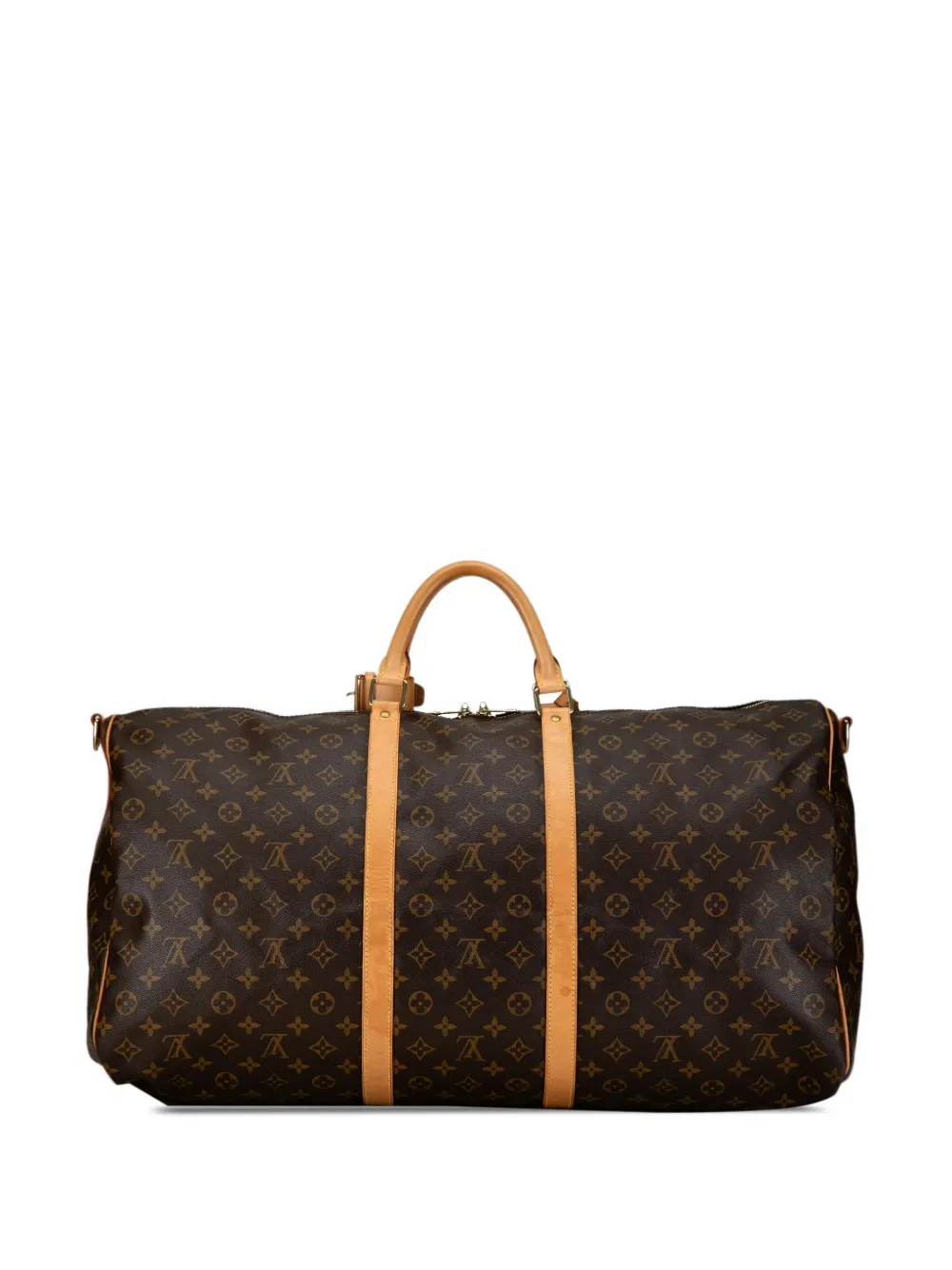 Louis Vuitton Pre-Owned 2001 Monogram Keepall Bandouliere 60 travel bag - Bruin