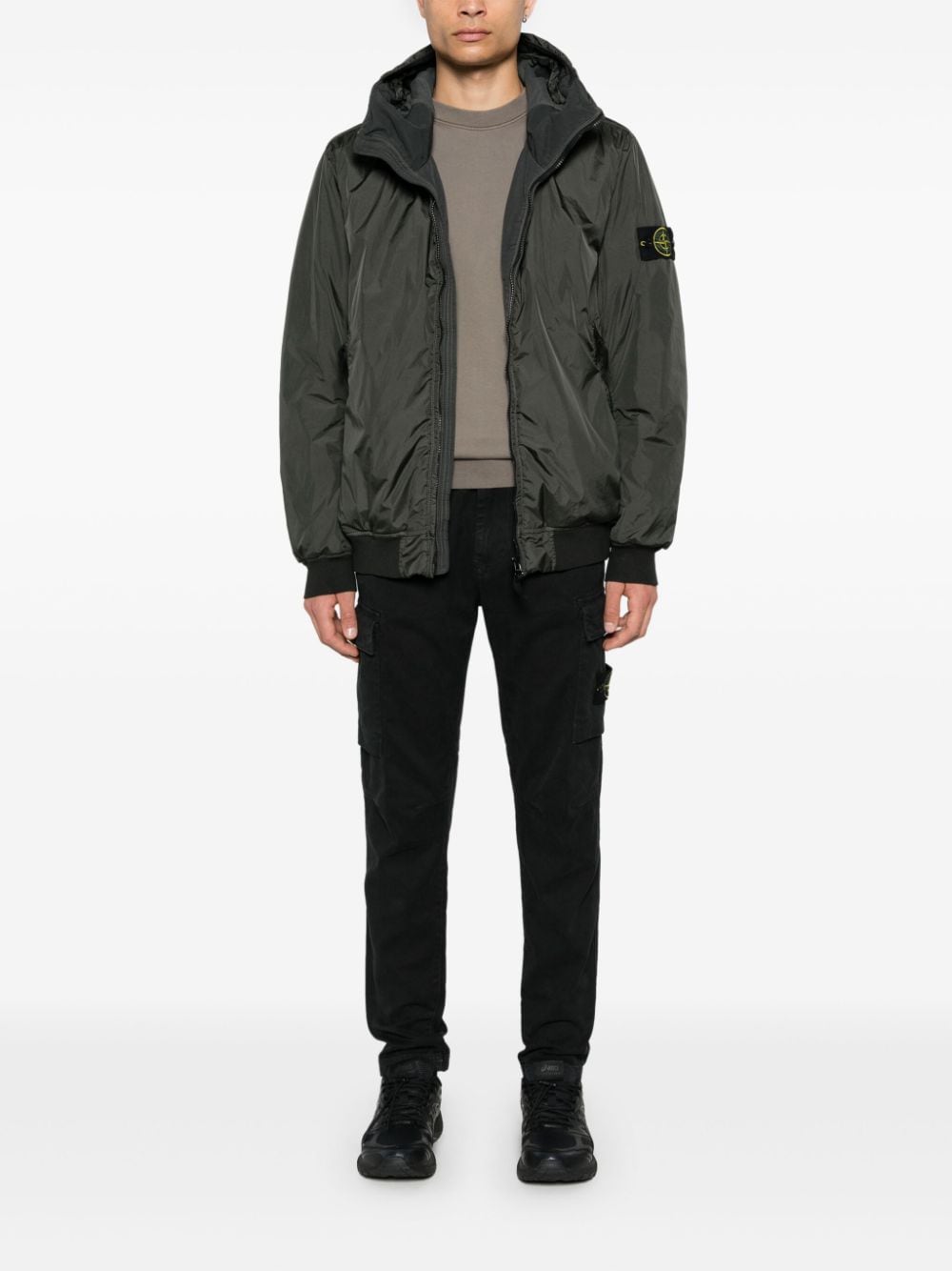 Stone Island Jack met Compass-logopatch - Groen