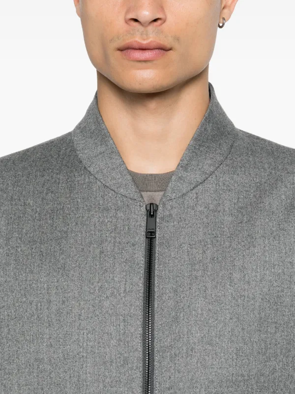 Zegna ボンバージャケット | グレー | FARFETCH JP