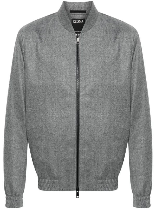 Zegna ボンバージャケット | グレー | FARFETCH JP