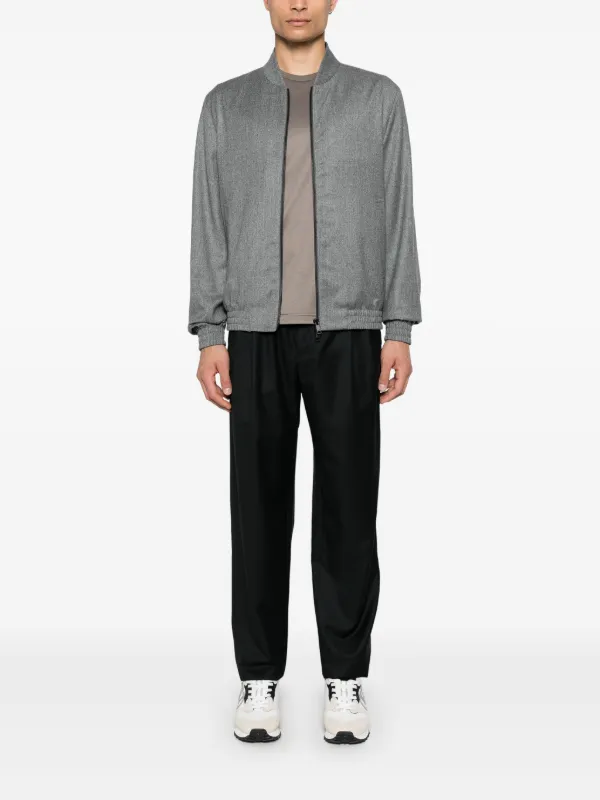 Zegna ボンバージャケット | グレー | FARFETCH JP