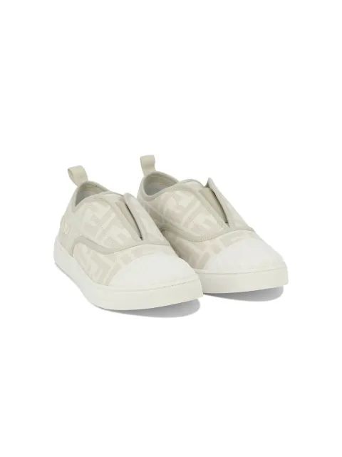 Fendi Kids FF-logo print sneakers