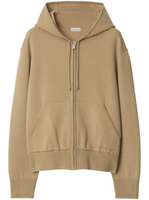 Burberry wool-blend zip hoodie Women