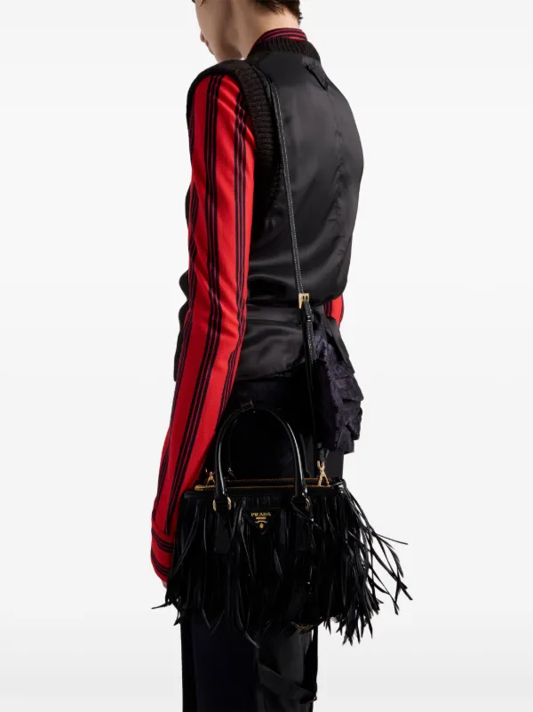 Prada Galleria Mini Bag | Black | FARFETCH PL
