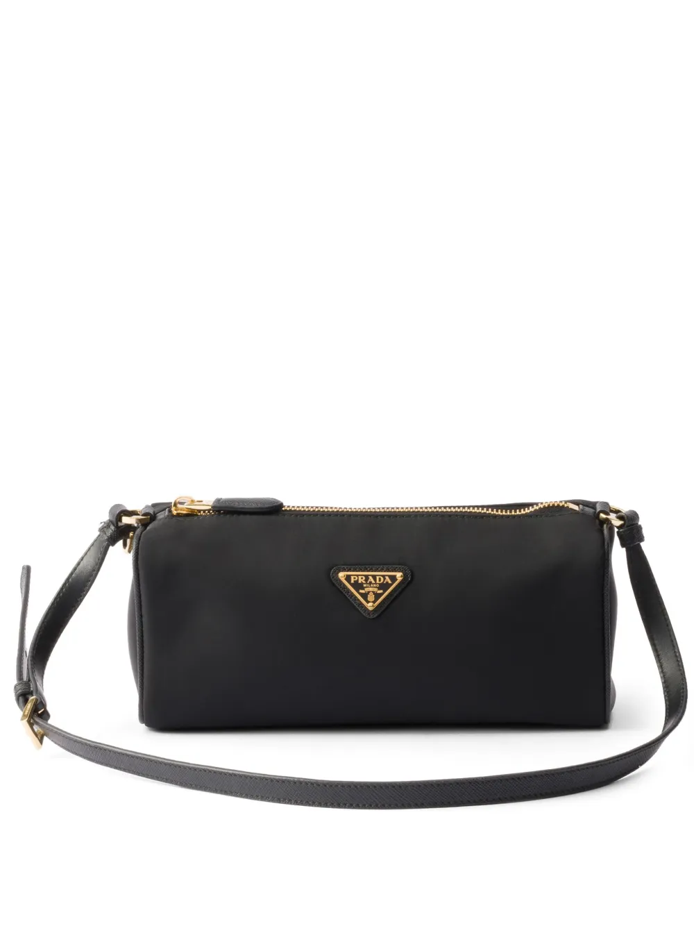 Prada Clutch com logo triangular | Preto | Image 1