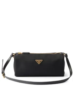 Prada エナメルレザー ショルダーバッグ | ブラック | FARFETCH JP