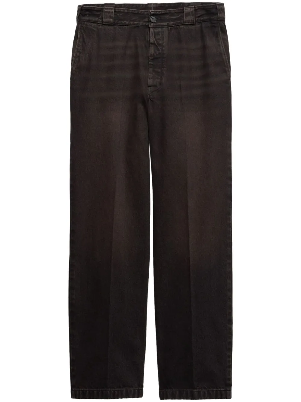 Prada Straight-leg Basic Jeans In Brown
