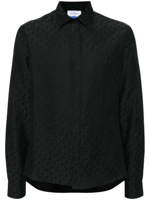 Off-White silk-cotton shirt