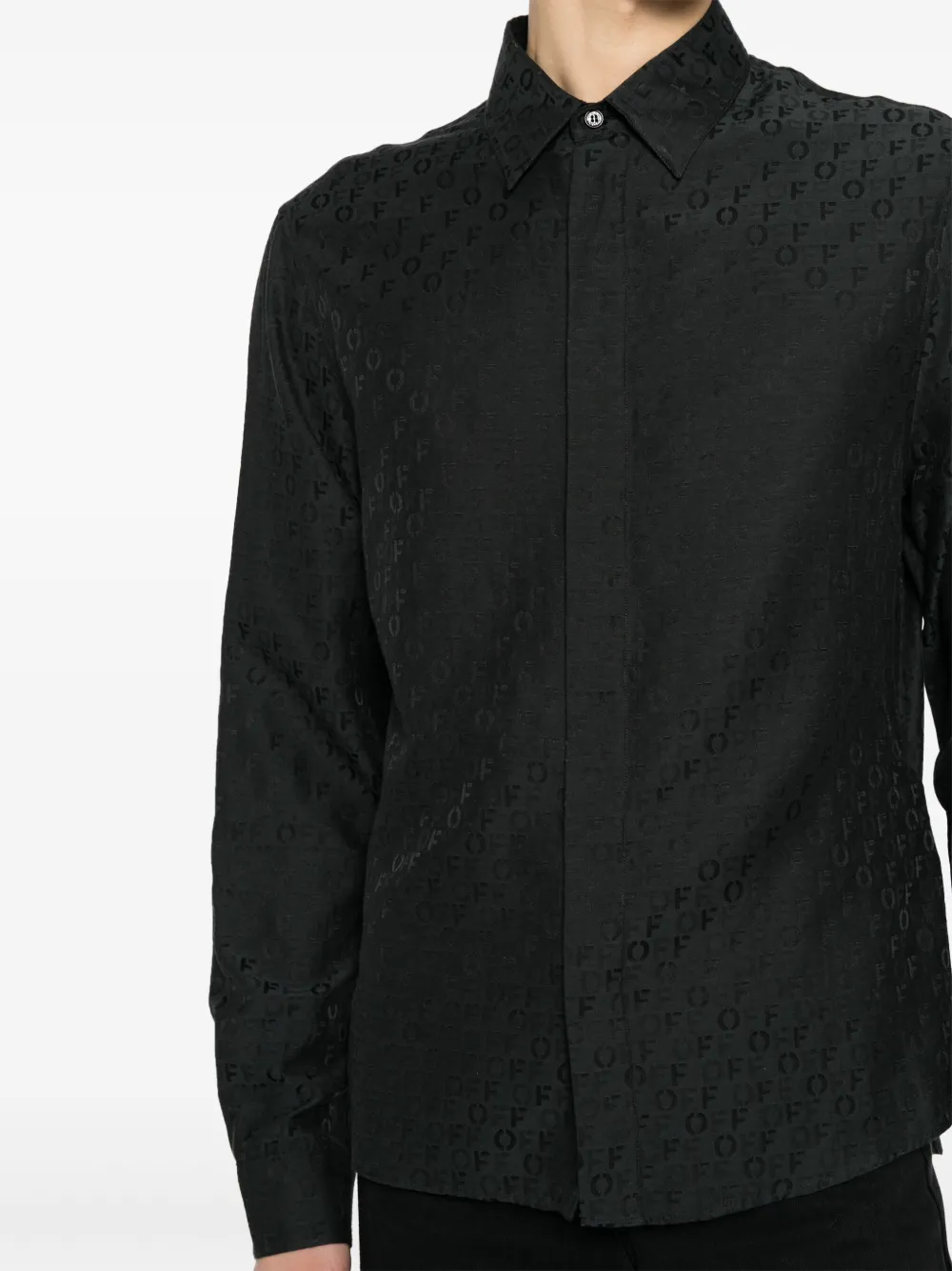Off white silk shirt mens shop