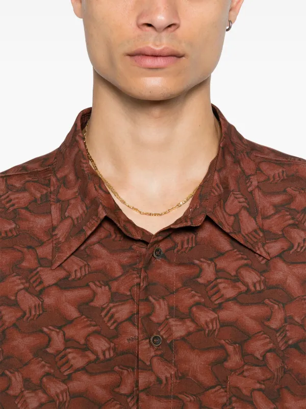 Magliano People's Hand シャツ | ブラウン | FARFETCH JP