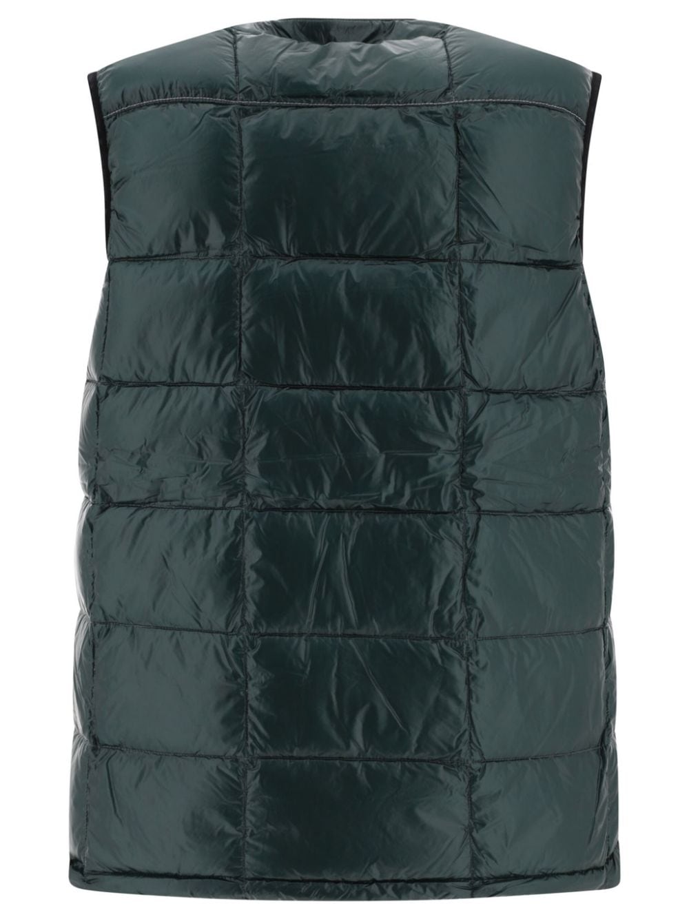 and Wander diamond stitch gilet - Groen