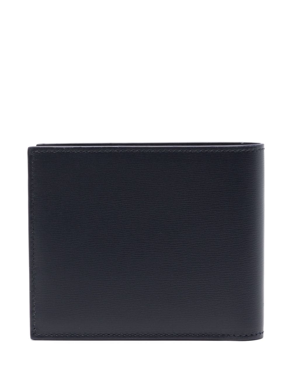 Shop Ferragamo Logo-stamp Wallet In Blue