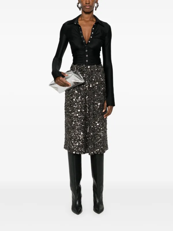 VIP【関税送料無料】希少 P.a.r.o.s.h. Long skirt with sequins 24317242_54792831_600.jpg