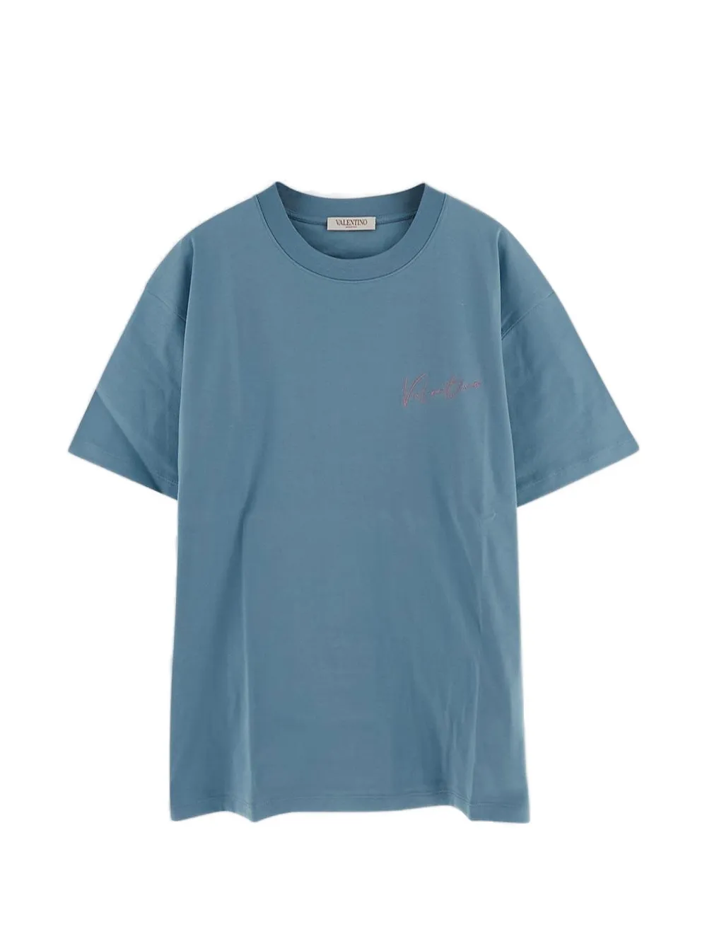 Valentino Garavani T-shirt met geborduurd logo Blauw