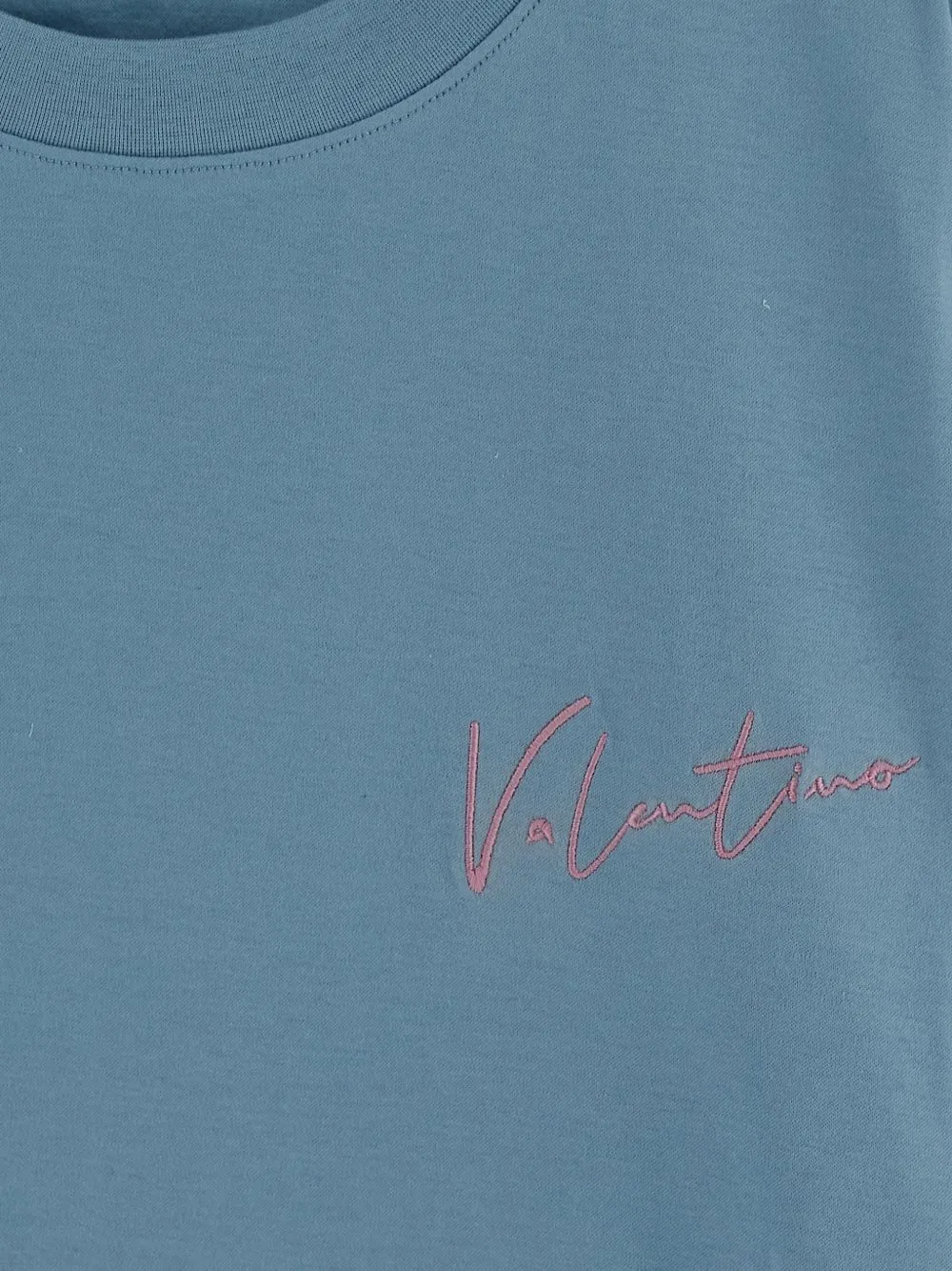 Valentino Garavani T-shirt met geborduurd logo Blauw