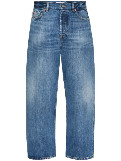 Jean ample à patch logo - Valentino Garavani - Modalova