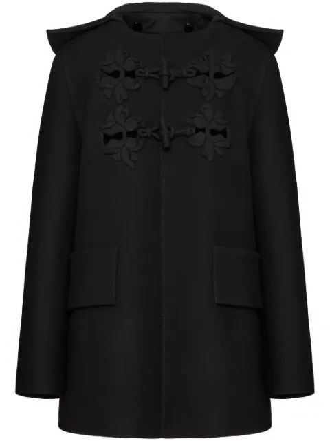 Valentino Garavani embroidered hooded coat