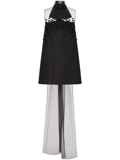 Valentino Garavani sequin-embellished silk mini dress