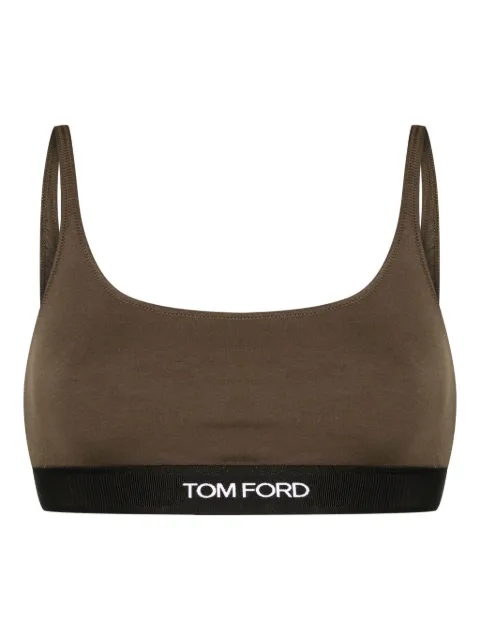 TOM FORD logo-jacquard bralette