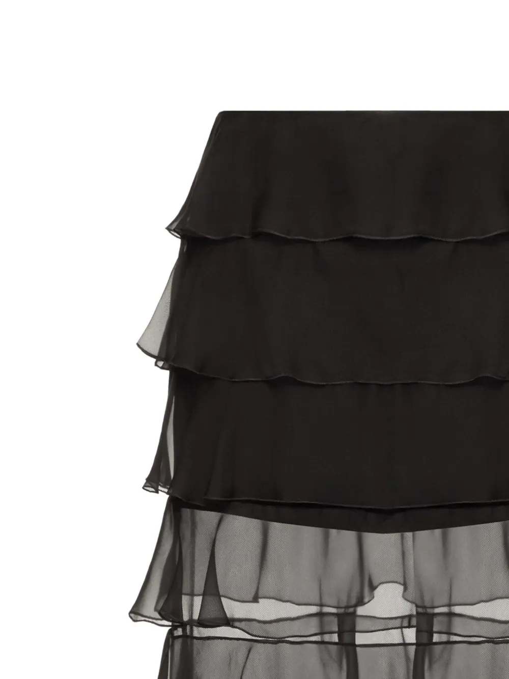 Valentino Garavani Chiffon rok Zwart