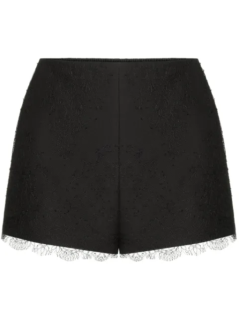 Valentino Garavani lace-detail mini shorts