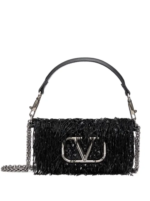 Petit sac porté épaule Locò à broderies - Valentino Garavani - Modalova