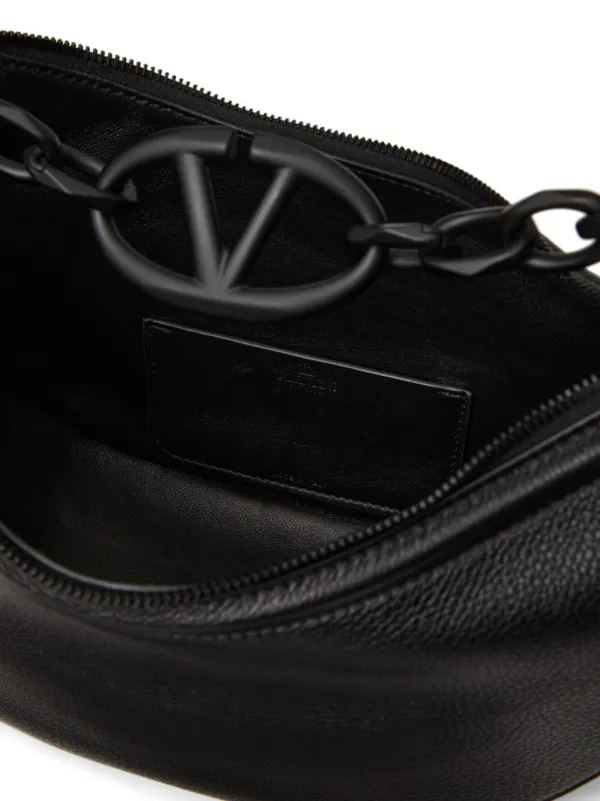 【VALENTINO GARAVANI】Vロゴ ムーン ホーボーバッグ Valentino Garavani Vロゴ ムーン Hobo バッグ S | ブラック