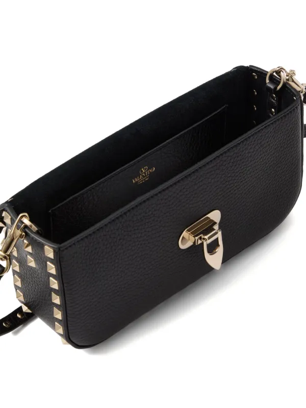 Valentino Garavani Rockstud Shoulder Bag | Black | FARFETCH